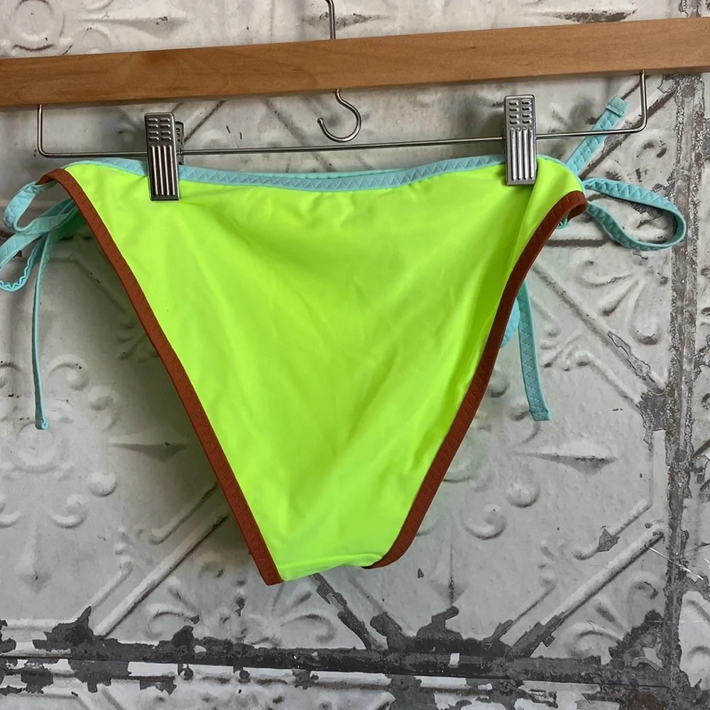 NWOT Aerie neon string cheeky bikini bottom - Picture 2 of 4